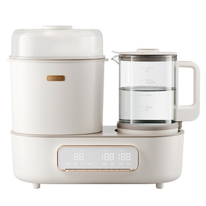 OIDIRE Full Glass Temperatura constante Pot Plastic Home Baby Milk Warm Biberón Esterilizador y secado Ajustador dos en uno - Product Image 1