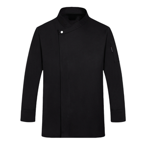 FUYI automnes hiver élégant hauts à manches longues imperméable à l'huile uniforme de chef pour Restaurant Bar dos cuisine <span class=keywords><strong>boulanger</strong></span> travail - Product Image 6