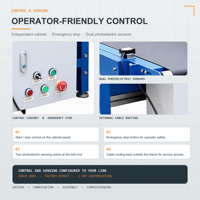 Cadre en acier au carbone avec finition peinture laquée, convoyeur à bande avec bande PVK pour la logistique d'entrepôt, configuration multi-niveaux