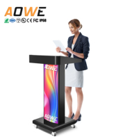 Pupitre LED d'intérieur 680*510mm pour conférences et discours, équipement d'affichage LED pour auditoriums et salles de cours, signalisation numérique
