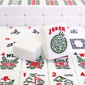 Mahjong occidental juif standard américain 30 mm, 166 tuiles, mélamine haute densité, design compact de voyage, cadeau pour les amateurs de Mahjong - Product Image 1
