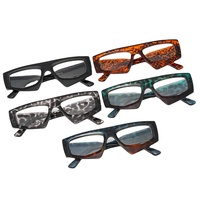 Boyarn Fashion Design Écaille de Tortue Personnalité Double Couleur Optique Lunettes Cadre Rétro Irrégulier Surdimensionné Lunettes