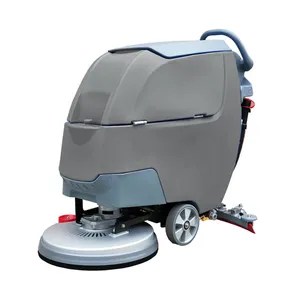 Hand Push Walk Behind floor Scrubber easy operation cleaning machine with electric battery long working time clean