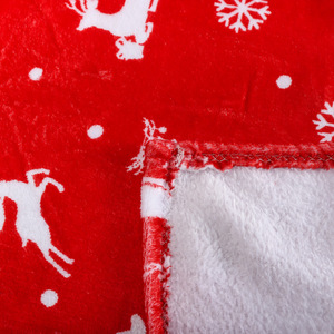 Couverture en polaire corail super douce à motifs de Noël en velours de luxe, idéale pour la décoration intérieure et les thèmes festifs hivernaux - Product Image 3