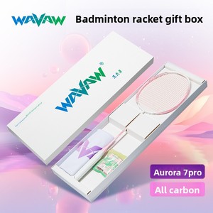 <span class=keywords><strong>Raquette</strong></span> de <span class=keywords><strong>badminton</strong></span> Aurora 7Pro, type offensif, durable, entièrement en fibre de carbone, petit canon, amateur, junior, coffret cadeau, haute qualité - Product Image 5