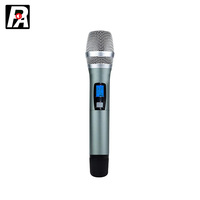Microphone de studio sans fil professionnel UHF 470-940MHz à 2 canaux et accessoires