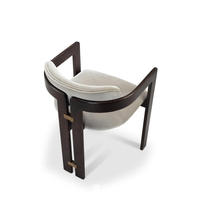 Chaises de salle à manger italiennes modernes en gros, fauteuils en bois massif avec dossier et revêtement en cuir – Haute qualité pour la maison, le bureau et la villa