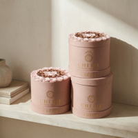 Boîte à fleurs ronde de qualité supérieure personnalisée, boîte à chapeau élégante pour fleurs, boîte ronde pour la présentation de cadeaux et les arrangements floraux