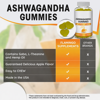 Zonder toegevoegde stevia, zoet met monniksvrucht, erythritol, maïssiroop, laag in suiker, Ashwagandha gummies