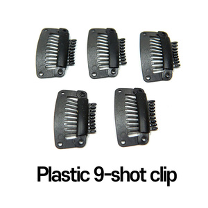 Plastic 9-Prong <b>Clip</b> Hair Extension <b>Snap</b> <b>Clip</b> for Wig Making Secure Hold Comb <b>Clip</b> for Professional Salon Use - Product Image 3