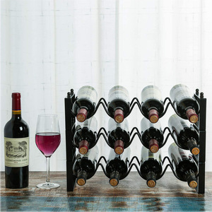 Porte-<span class=keywords><strong>vin</strong></span> en métal sur pied, présentoir à bouteilles de <span class=keywords><strong>vin</strong></span> pour la maison, rangement vertical pour <span class=keywords><strong>vin</strong></span> - Product Image 2