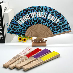 <b>Personalised</b> Custom Printed Bamboo Wooden Folding Clack Hand <b>Fan</b> Logo for Women Man Festival Parties Rave Accessories - Product Image 5