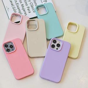 Funda de silicona a precio de fábrica, funda de teléfono de silicona sólida antiarañazos para iPhone 15 pro Max - Product Image 3