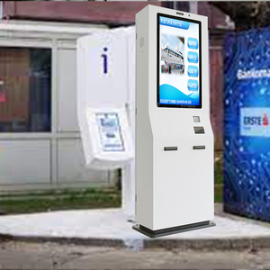 Kiosque de paiement tactile capacitif 10 points pour commande en libre-service, extérieur, sur pied, avec impression de tickets SDK et paiement en espèces - Product Image 4