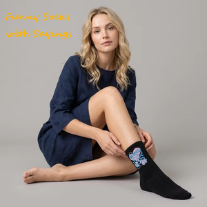 Calcetines Divertidos con Frases para Hombre y Mujer, Calcetines Novedosos con Palabras, Fábrica China, Envío Internacional, Compra en Línea - Product Image 6