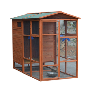 Su misura eco-friendly sostenibile facilmente pulire grande gabbia per piccioni chiusa in legno per Birdhouse <span class=keywords><strong>Free</strong></span>-flight Walk-in voliera in legno - Product Image 2