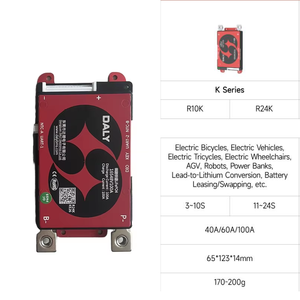 Sistema de Gestión de Baterías <span class=keywords><strong>Daly</strong></span> Smart <span class=keywords><strong>BMS</strong></span> 4S-24S 12V-72V 40A-100A, Fuente de Alimentación Portátil, Placa Electrónica FR-4 para Baterías de Iones de Litio/LiFePO4 - Product Image 2