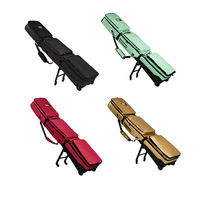 Sac de ski à quatre roues, grande capacité, étanche, pour homme, avec séparation sec/humide et fermeture éclair, idéal pour le ski en extérieur (simple ou double)