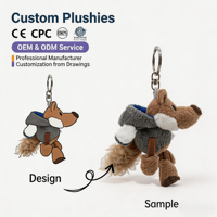Peluches personnalisées de haute qualité, jouets en peluche OEM ODM, peluches douces, mascotte personnalisée, logo d'entreprise, poupées anime mignonnes, peluche