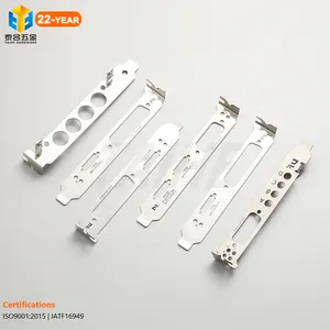 Custom Precision Metal Stamping Electronic Components PCI PCI-E PCIE Slot Panel Bracket Cover With Holes