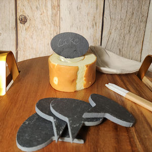 Marqueurs de fromage en <span class=keywords><strong>ardoise</strong></span> en gros, panneaux et étiquettes de fromage noirs avec crayon en <span class=keywords><strong>ardoise</strong></span> blanche - Product Image 5
