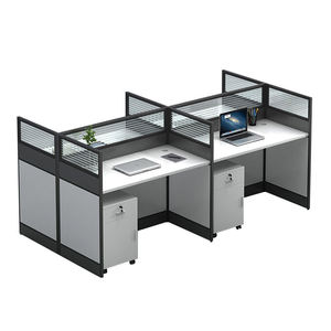 Call Center Modern Modular Office cubile Workstation 6 orang orang Office Partition Workstation meja - Product Image 5