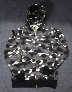 Pronto para Comprar: Moletom Masculino Oversized com Zíper Completo, Estilo Streetwear, Camuflado, Essencial para o Dia a Dia - Product Image 3