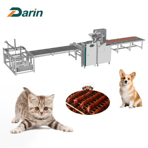 Pabrik langsung strip daging garis ekstrusi daging sapi ayam hewan daging untuk makanan hewan peliharaan membuat garis