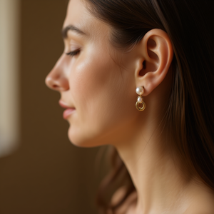 Pendientes de Moda DE PERLAS Modelo PE0547 para Mujer, Joyería de Alta Calidad - Product Image 3