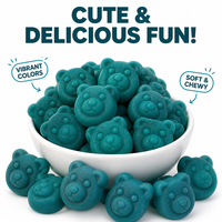 Bonbons Gélifiés Oursons Mignons en Gros, Saveur Fruitée, Forme d'Ours, Boîte de Bonbons Gélifiés Moelleux pour Enfants