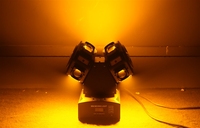 Maxinry Projecteur LED professionnel 3-en-1 à double tête 8x10W, effet faisceau RGB, stroboscope blanc, DMX512, IP33, CRI90, pour scène, DJ, discothèque