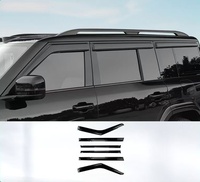 Deflectores de Viento para Ventanas de Acrílico, 4/6 Piezas, Protectores de Lluvia para Puertas, Aptos para BYD Leopard 7 / Ti7, Accesorios Exteriores