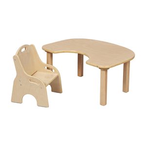 Juego de Mesa y Sillas Infantiles Little Natural para Espacio de Aprendizaje Infantil - Product Image 1