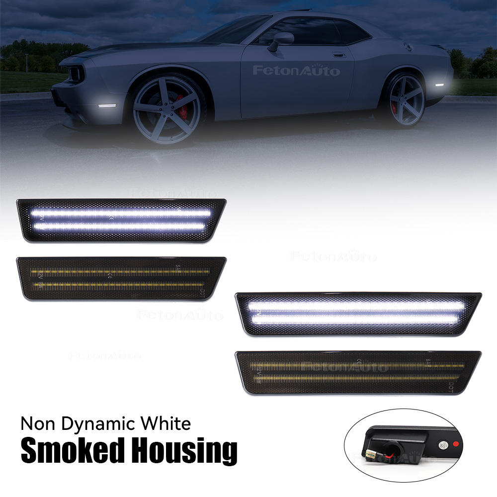 4x lumières blanches-2 bandes led