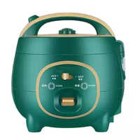 Penanak Nasi Listrik Mini 1.0L-2.8L dengan Casing Plastik, Lapisan Anti Lengket, Layar LED Digital & Fungsi Timer, Terlaris 2025