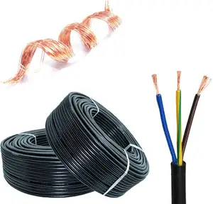 Vente en gros de câbles d'alimentation flexibles isolés en PVC RVV 3 brins 3X0,75 millimètres carrés Fil isolé et protégé