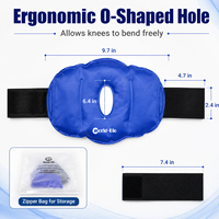 Enveloppe réutilisable pour genou avec gel chaud et froid, thérapie par compression pour la récupération après une opération de remplacement du genou