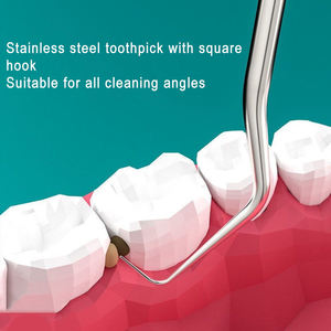 <span class=keywords><strong>Cure</strong></span>-dents en métal réutilisables en acier inoxydable pour pique-niques en plein air Camping voyage soins bucco-dentaires incontournables - Product Image 2