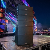Système de sonorisation professionnel Seer SX-210 1 canal 800W RMS avec enceintes en bois pour son surround large bande pour spectacles sur scène et configurations Line Array