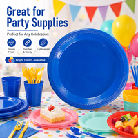 Assiettes de présentation réutilisables en plastique rigide pour desserts, gâteaux, repas et dîners, idéales pour mariages et fêtes