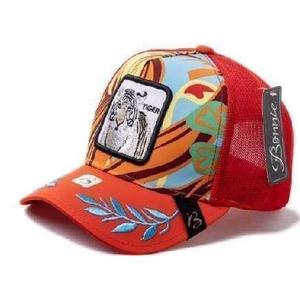 Gorra Trucker Bonnelle con Bordado de Animales, Ajustable, de Malla, 6 Paneles, Estilo Urbano, Casual, Primavera-Verano, Unisex, para Adultos - Product Image 1