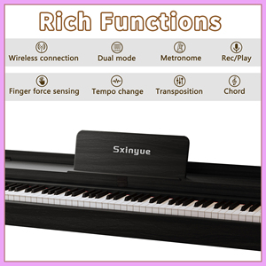 Digital Piano 88 Weighted <b>Keys</b> Electronic Piano Keyboard Digital Piano for Sale - Product Image 2