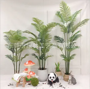 人工ディプシスルテセンス装飾盆栽屋内装飾シミュレーション偽のアレカ植木鉢ヤシの木