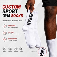 Fabricant de chaussettes personnalisées en gros, chaussettes de sport respirantes en jacquard brodé, chaussettes de créateur pour hommes