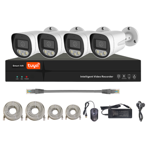 <span class=keywords><strong>Kit</strong></span> NVR POE 4 canaux 4MP 8MP, caméra IP intelligente H.265 AI, audio bidirectionnel, vision nocturne, système de caméra de sécurité CCTV pour la maison et les entreprises - Product Image 1