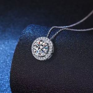 Collar con Colgante de Diamante de Zirconia, Joyería de Moda de Plata 925 - Product Image 3