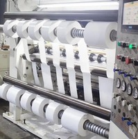 Rouleau géant d'étiquettes autocollantes en vinyle PP polyester brillant argenté, résistant à l'eau, imprimable pour imprimantes jet d'encre