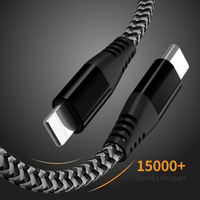 PD 20W Type C USBC Câble de Chargeur pour Ordinateur 5V 5A Transfert de Données 12V Tresse Blindé Mobile Téléphone Caméra Lumière Charge Haute