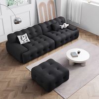 Ensemble de canapés en tissu italien Roche Bobois Design moderne minimaliste Caractéristiques droites simples pour petits appartements entrepôts