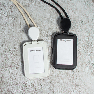 ซองใส่บัตรแบบยืดหดได้ Casekey ทำจากหนังแท้ สำหรับใส่บัตรธุรกิจ บัตรประจำตัว พร้อมสายคล้องคอแบบแนวตั้ง ป้องกันการโจรกรรมด้วยระบบ RFID Blocking - Product Image 6